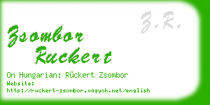 zsombor ruckert business card