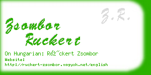 zsombor ruckert business card